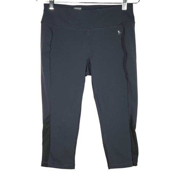 Danskin Womens Fitted Capri Pants Small Workout Athletic Yoga Gray Leggings - Picture 1 of 8